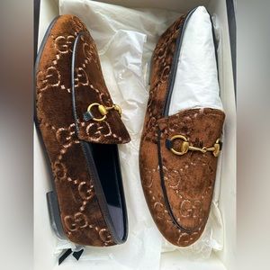 GUCCI Velvet Malaga Kid loafers